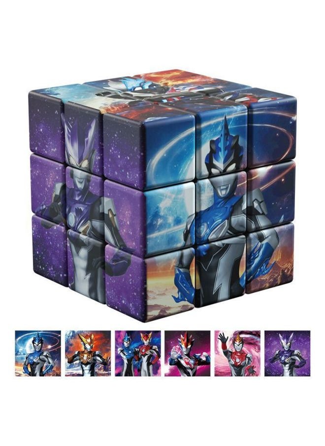 Generic - Ultraman Third-order Difficulty Complete Set Of Rubik's Cube Toys Intelligence Development Boys And Girls Birthday Science And Education Plastic-Color:Luobu-5.7cm Free Tutorial - Image 1