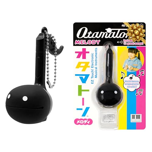 Otamatone [Melody Series] Japanese Electronic [Mini Size] Musical Instrument [11 Pre-Programmed Songs] Portable Synthesizer from Japan by Cube/Maywa Denki [English Instruction], Black - Image 1