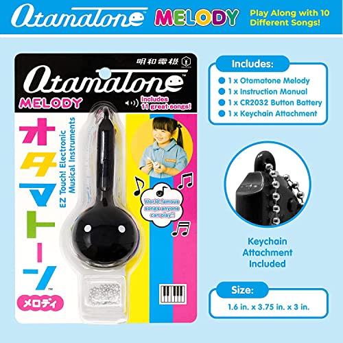 Otamatone [Melody Series] Japanese Electronic [Mini Size] Musical Instrument [11 Pre-Programmed Songs] Portable Synthesizer from Japan by Cube/Maywa Denki [English Instruction], Black - Image 4
