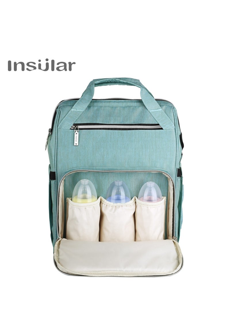 insular Waterproof Diaper Bag With Stroller Strap - Image 3