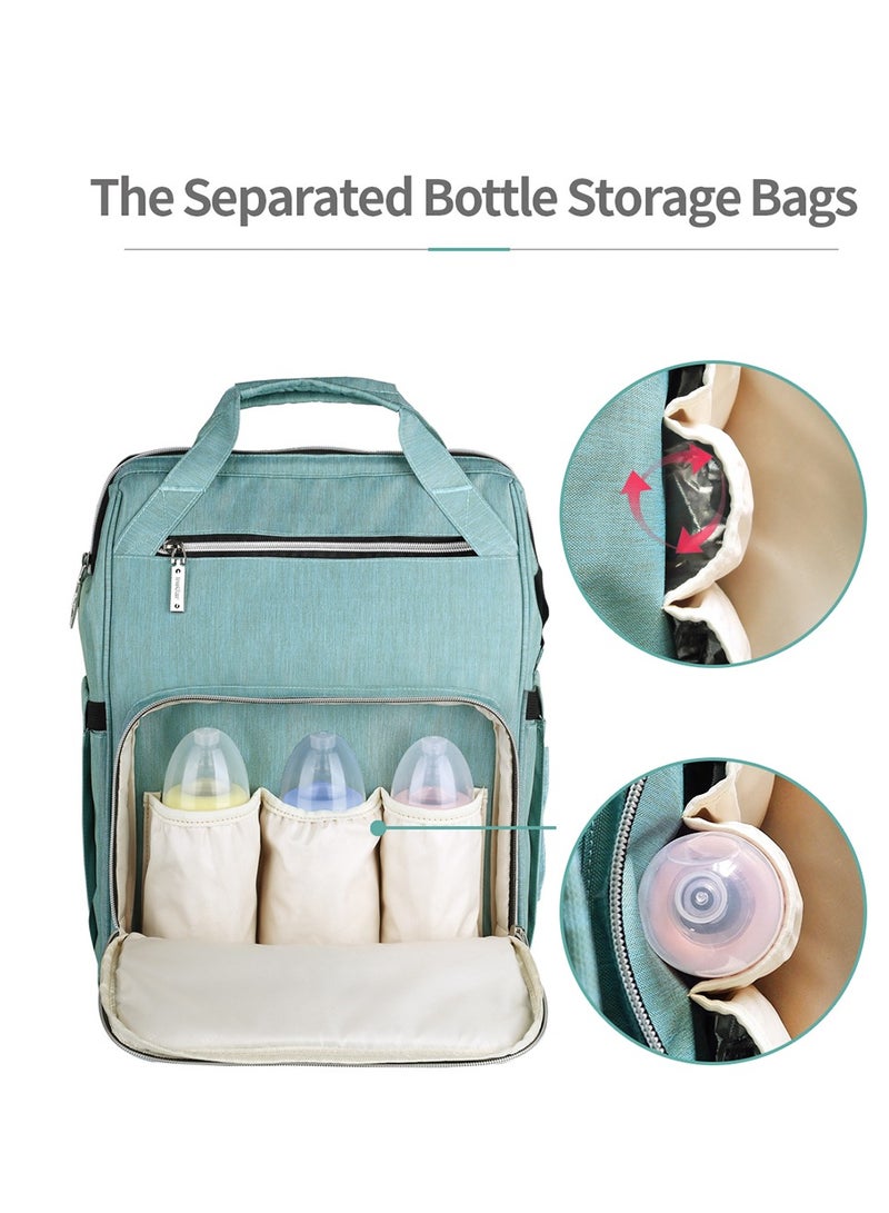 insular Waterproof Diaper Bag With Stroller Strap - Image 4