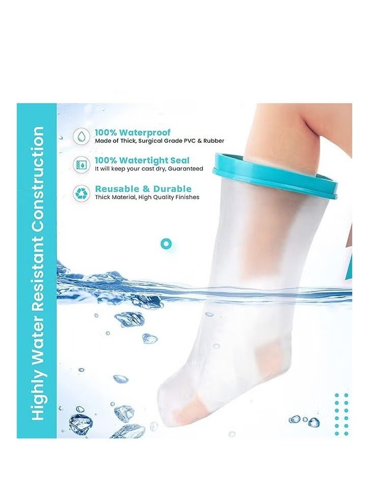 XiuWoo Waterproof Leg Cast Cover for Showering Reusable Covers for Leg and Foot Surgeries Cast Bag  - Image 5