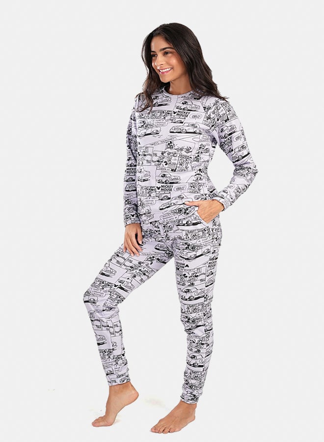 Carina Mickey Mouse Slim Pyjama Set  - Image 2