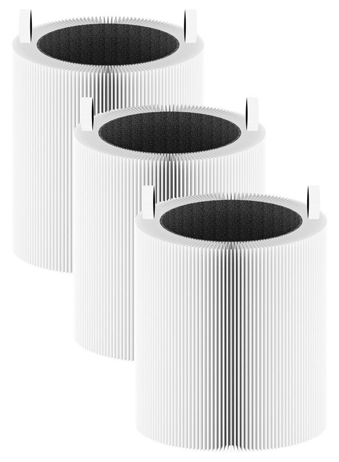 ROMON عبوة من 3 فلاتر بديلة لجهاز تنقية الهواء بلو بيور 311 الأوتوماتيكي، متوافقة مع جهاز تنقية الهواء بلو إير بلو بيور 311 الأوتوماتيكي، فلتر كربون نشط عالي الكفاءة من فئة H13 HEPA 2 في 1 - Image 1