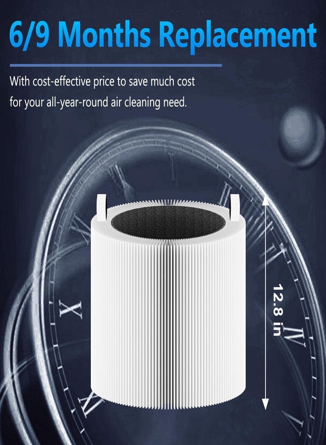 ROMON عبوة من 3 فلاتر بديلة لجهاز تنقية الهواء بلو بيور 311 الأوتوماتيكي، متوافقة مع جهاز تنقية الهواء بلو إير بلو بيور 311 الأوتوماتيكي، فلتر كربون نشط عالي الكفاءة من فئة H13 HEPA 2 في 1 - Image 2
