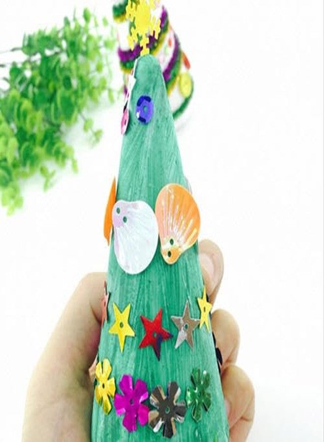 Crafare 6 Pack Foam Tree Cones Polystyrene Cone 2.75x7.87Inch for Christmas Tree Project Making Wedding Table Centerpiece Arts Crafts Supplies and Floral Arrangement - Image 5
