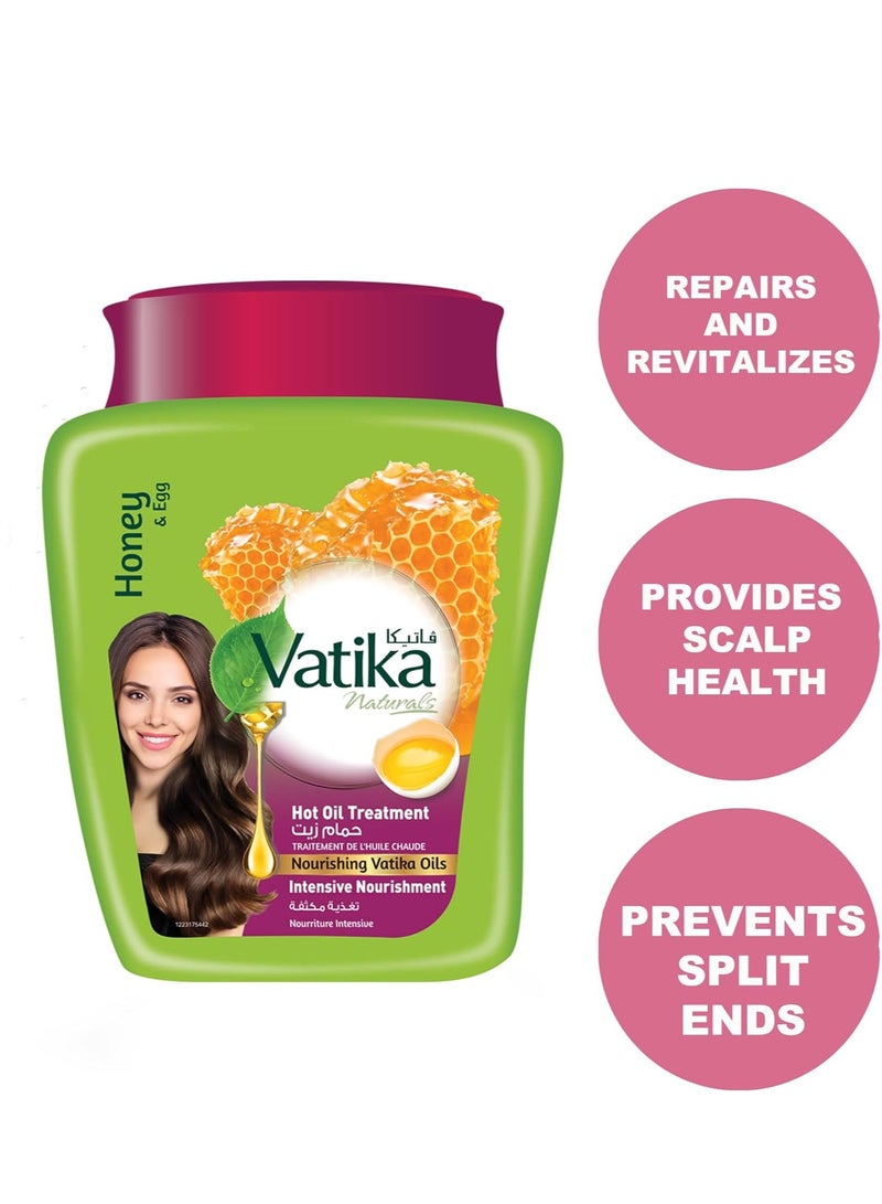 VATIKA Hot Oil T reatment With Honey And Eggs 500 G - Image 3