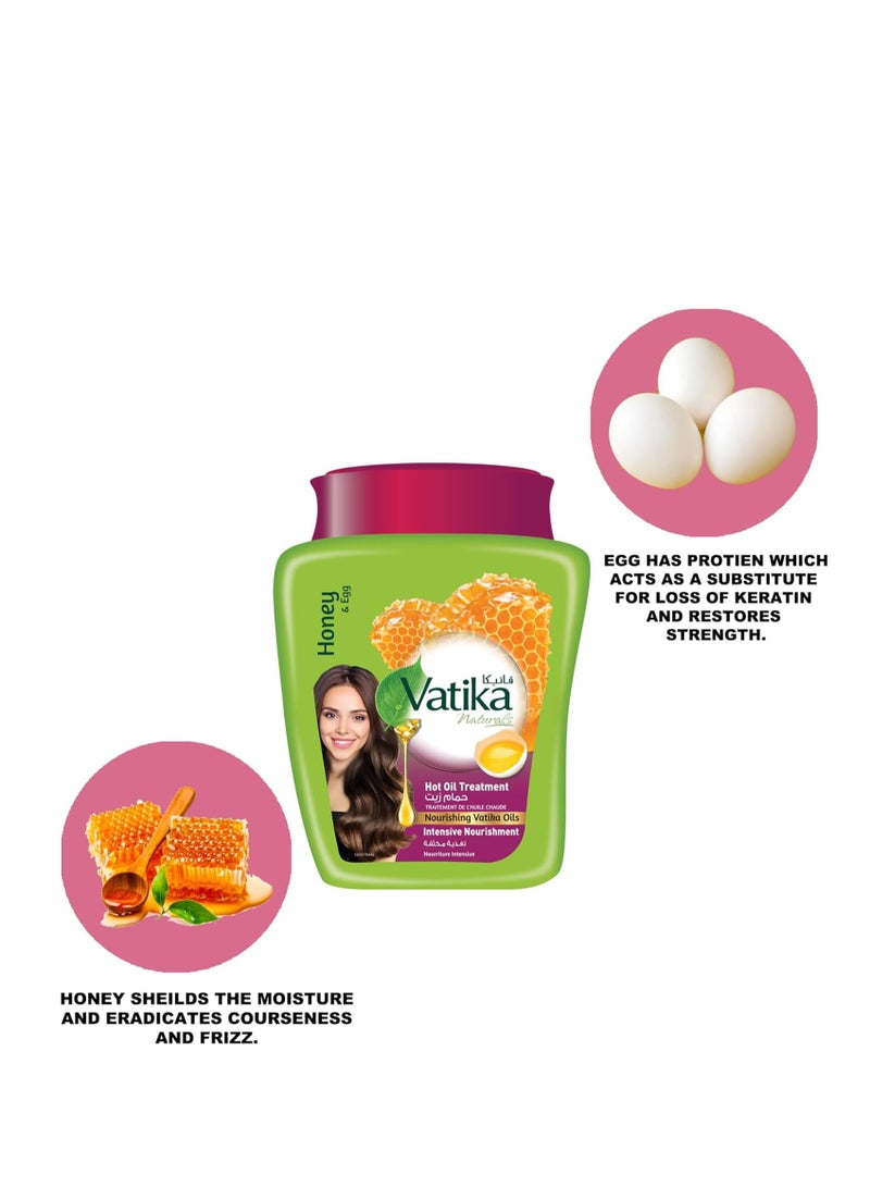 VATIKA Hot Oil T reatment With Honey And Eggs 500 G - Image 4