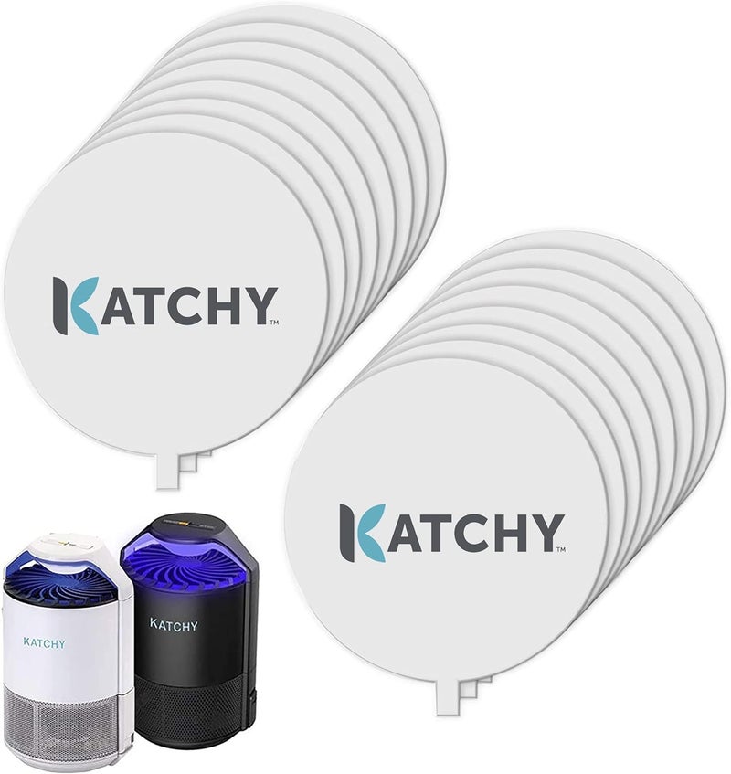 KATCHY Original and Midnight Glue Board Refills (16 Pack) – Catcher & Killer for Mosquito, Gnat, Moth & Fruit Fly – Indoor Flying Insect Trap Glue Board Refills – Non-Zapper Traps for Buzz-Free Home - Image 1