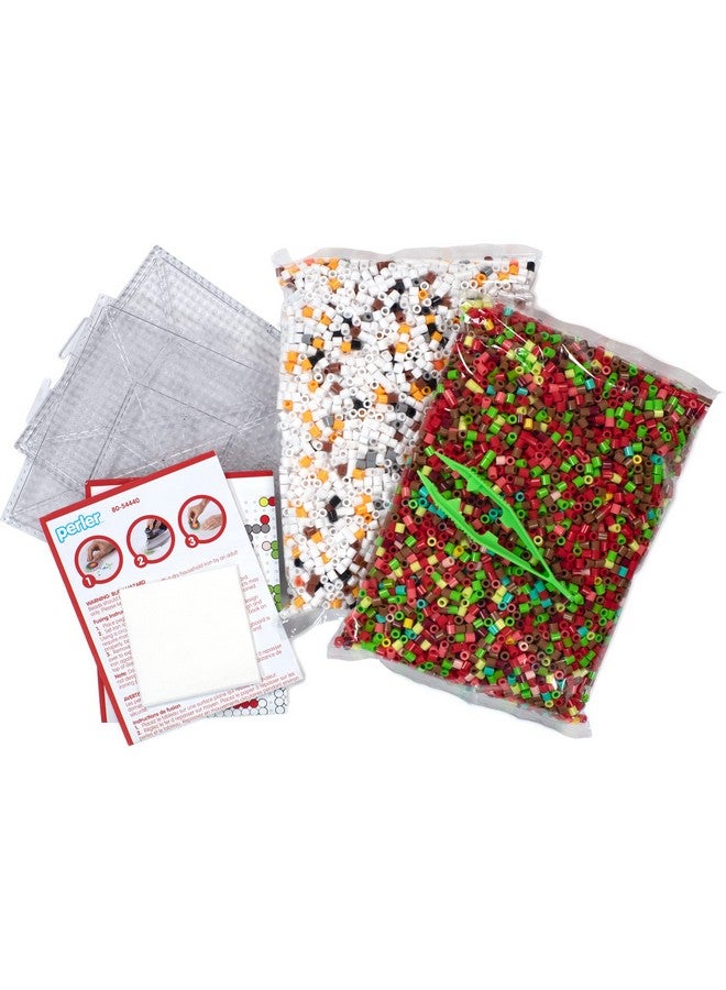 Perler Santa's Toy Shop 3D Christmas Fuse Bead Kit for Kids and Families, Multicolor 10006 Piece, Small - Image 3