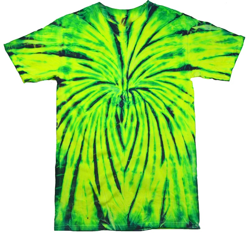 Colortone 100% Cotton Spider Tie Dye T-Shirt for Women and Men, Medium, Wild Spider