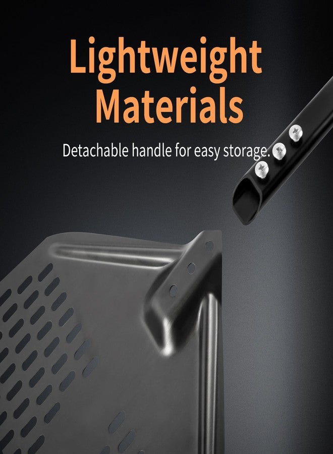 YALONG Pizza Peel 12 Inch - Lightweight Aluminum Pizza Paddle, Perforated Non-Stick Pizza Peels with Detachable Handle, Essential Pizza Oven Accessories for Easy Baking - Image 4