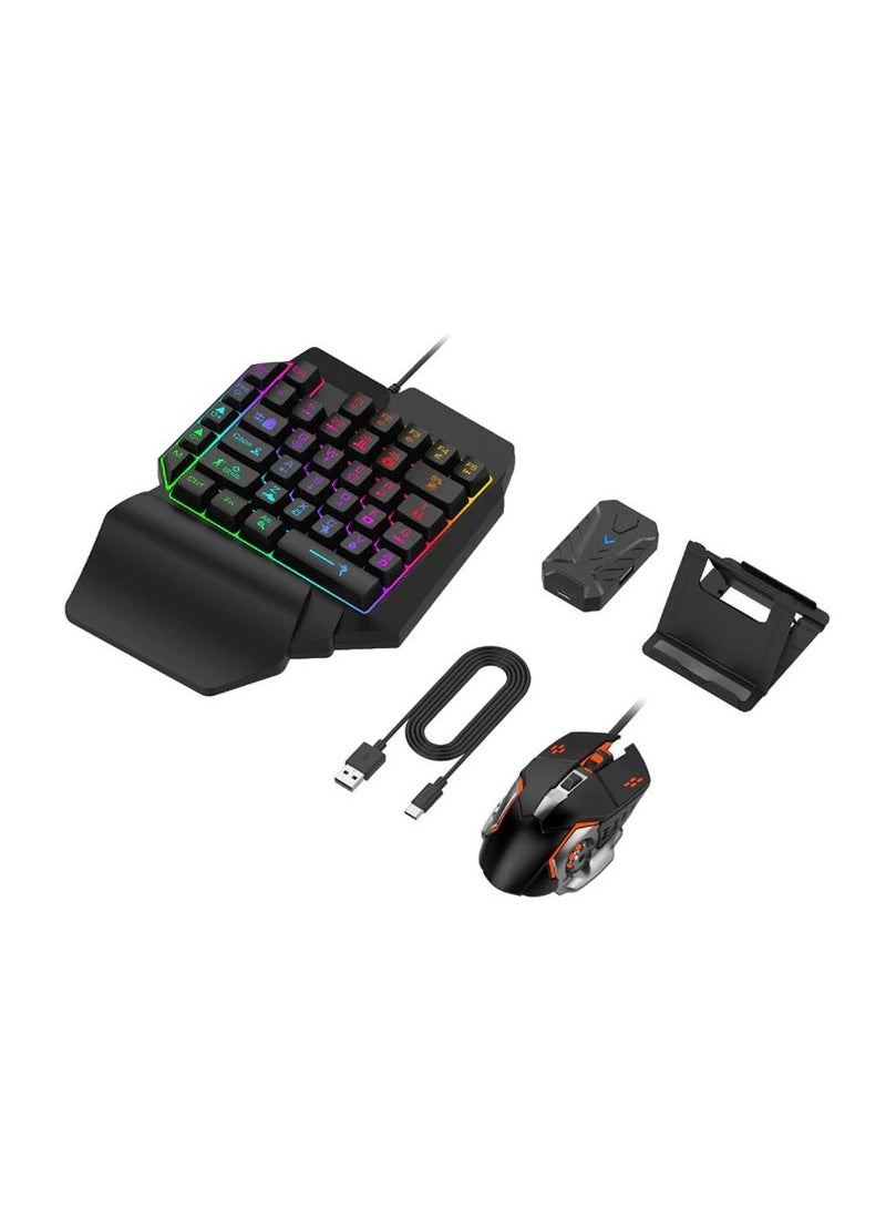 Best 4 in 1 Mobile Gaming Combo Pack Including Keyboard And Mouse for Android - Image 1