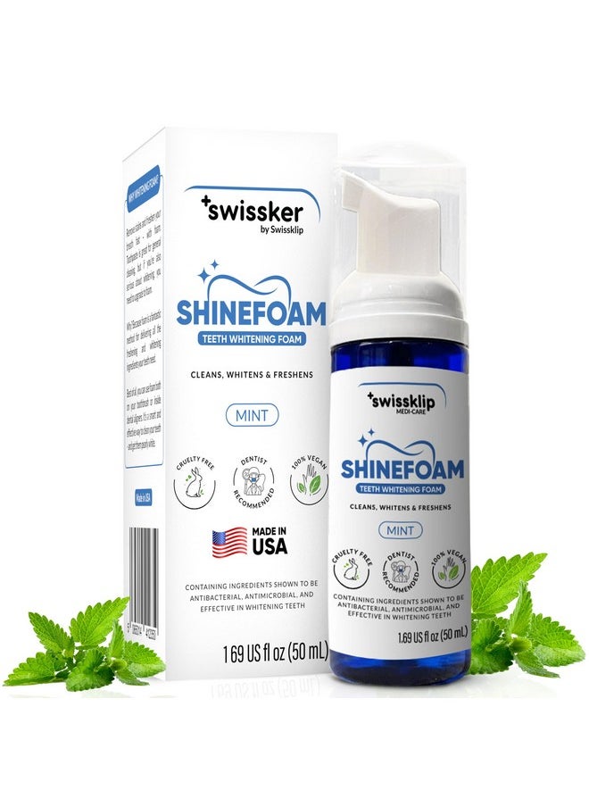 Swissklip Swissklip Teeth Whitening Foam | Mint Flavor Whitening Toothpaste | Teeth Whitener I Professional Teeth Whitening Kit | 100% Vegan - Made in USA - 1.69 oz - Pack 1  - Image 1