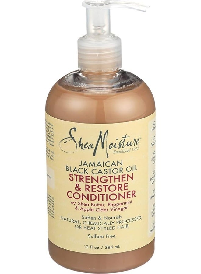 Shea Moisture Jamaican Black Castor Oil Strengthen & Restore Conditioner, 13Oz