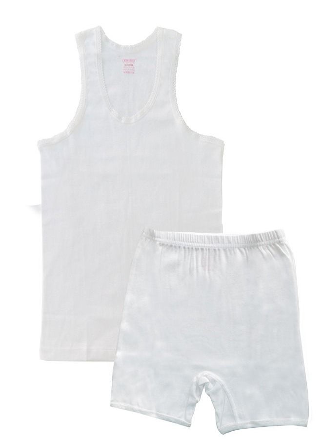 COMFORT THE AUTHENTIC - Girls Innerwear Set Vest With Half Pant - Image 1