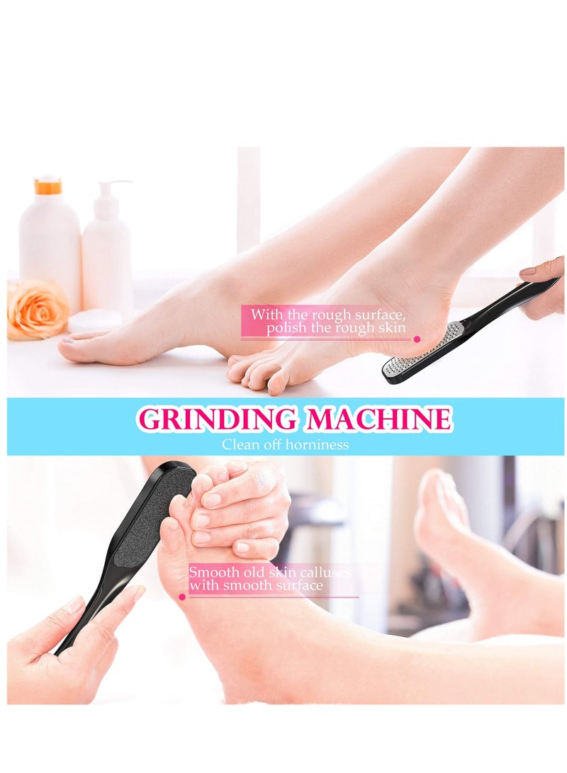 Excefore Foot Files Callus Remover, Foot scrubber for dead skin and Nail Toenail Clipper, Cuticle Pusher Pedicure Kit 15 in 1 Foot Care to Remove Hard Skin for Women Men Salon or Home - Image 5