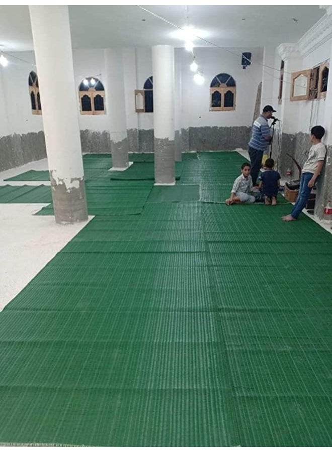 حصير مساجد حصيرة مقاس 1.80*3 أخضر بلاستيك  - Image 2
