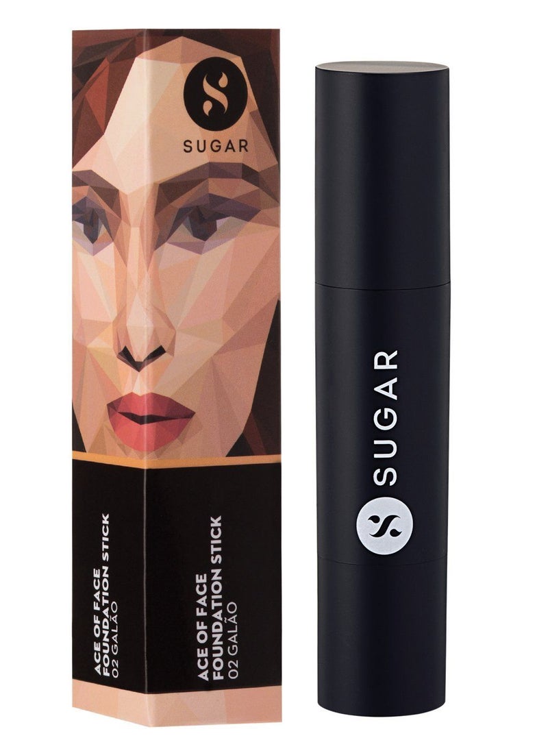 SUGAR Cosmetics - SUGAR Cosmetics - Ace Of Face - Foundation Stick - 20 Galão (Light Medium Foundation with Golden Undertone) - Waterproof, Full Coverage Foundation for Women with Inbuilt Brush - Image 1