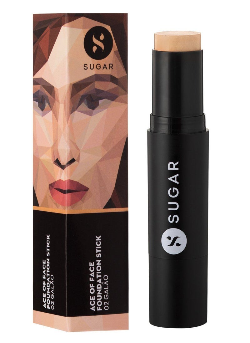 SUGAR Cosmetics - SUGAR Cosmetics - Ace Of Face - Foundation Stick - 20 Galão (Light Medium Foundation with Golden Undertone) - Waterproof, Full Coverage Foundation for Women with Inbuilt Brush - Image 1