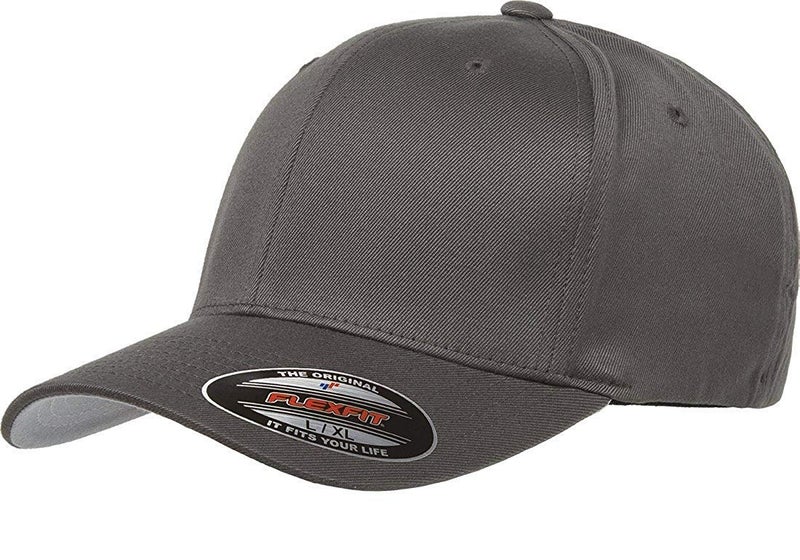Flexfit Unisex Wooly Combed Twill Cap - 6277 (Dark Gray, Large/X-Large) - Image 1