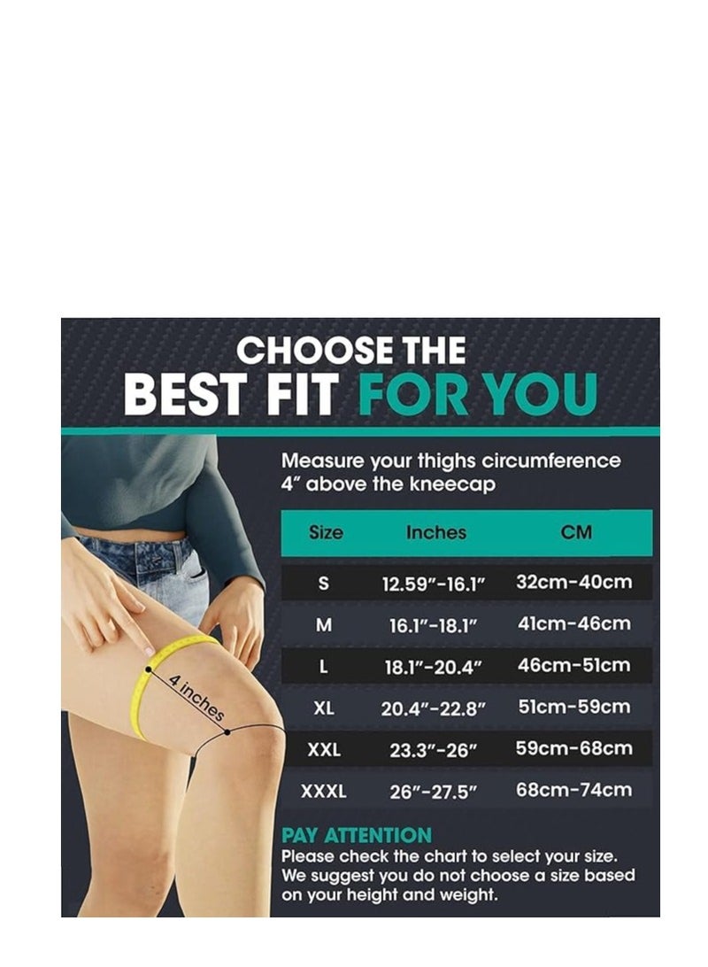 Modvel Compression Knee Brace For Women & Men - 2 Pack Knee Brace For Women Running Knee Pain, Knee Support Compression Sleeve, Workout Sports Knee Braces For Meniscus Tear Acl & Arthritis Pain Relief - Image 4