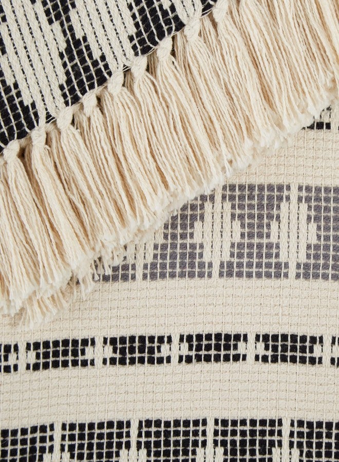 DII California Casual, Colby Southwest Woven Throw, Black & Gray, 50x60 - Image 3