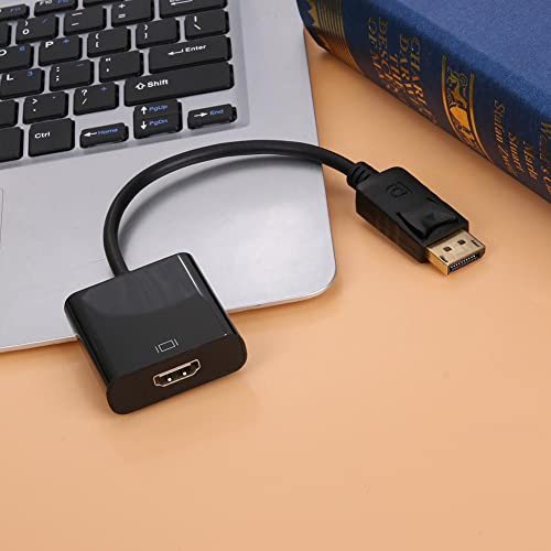 FENTICO DisplayPort to HDMI Adapter, Unidirectional DP to HDMI Adapter Converter Cable Support 1080P 3D for DisplayPort Enabled PC/Desktops/Laptops to Connect to Displays - Image 1