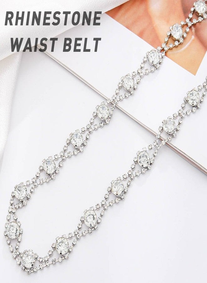 CanB Sparkling Rhinestone Belt for Women Wedding Waist Belt for Bride Bridesmaid Evening Party Prom Dress - Image 4