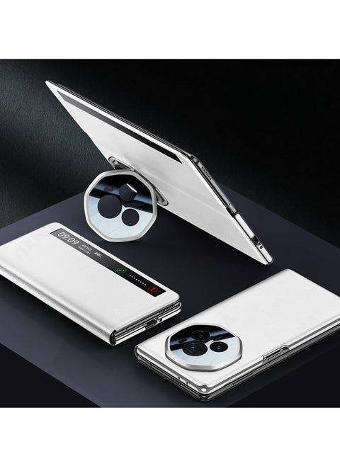 Smart Touch View Window Cover Compatible with Honor Magic V3 Case Flip Leather Case Wake up Sleeping Camera Stand Funda For Magic V3
