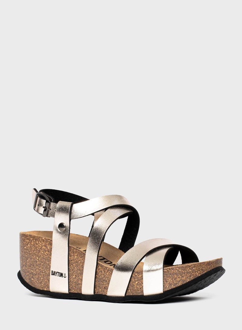 BAYTON Palmas Multi Strap Wedge Sandals  - Image 3