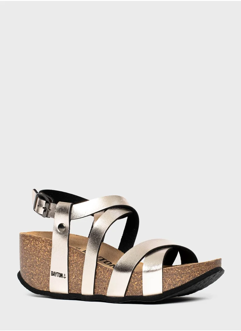 BAYTON Palmas Multi Strap Wedge Sandals