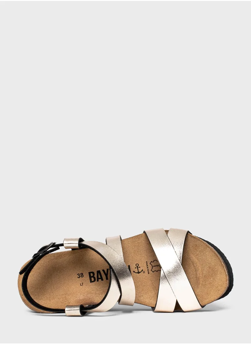 BAYTON Palmas Multi Strap Wedge Sandals
