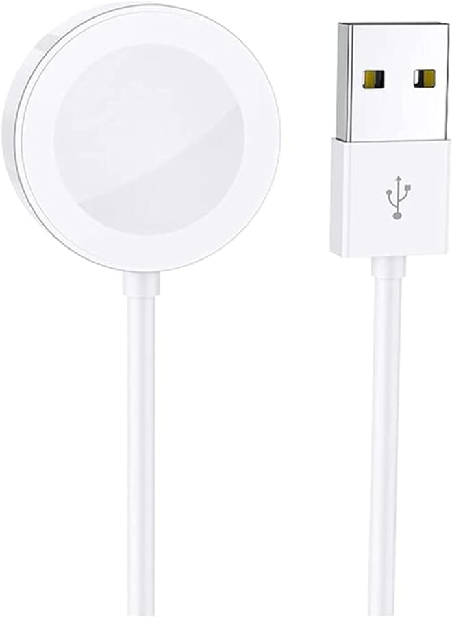 Borofone BQ13 wireless charger for iWatch - white, USB