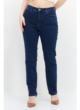 Women Slim Fit High Waist Solid Stretchable Denim Jeans, Blue