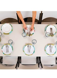 Lifetime 8-Seat Adjustable Fold-In-Half Table Suitable for Home and Outdoor Activities (No Chair Included)  - Image 3
