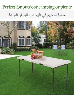 Lifetime 8-Seat Adjustable Fold-In-Half Table Suitable for Home and Outdoor Activities (No Chair Included)  - Image 5