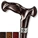 Asterom Walking Cane Handmade Ergonomic Canes for Men Wooden Walking Sticks for Seniors Unique Walnut 39 Inches - Image 1