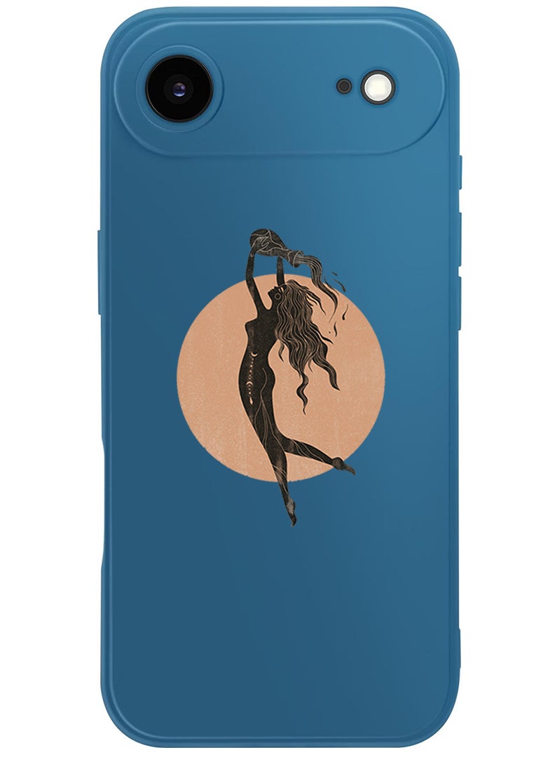 Theodor Protective Slim Fit Case Liquid Silicone Cover with Full Body Protection Anti-Scratch Shockproof Case For Apple iPhone 17 Air (Blue) Aquarius - Image 1