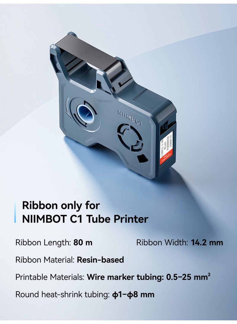 NIIMBOT Thermal Transfer Ribbon for C1 Label Maker, Multi-scene Replacement Ribbon for Daily Use, Black - Image 3