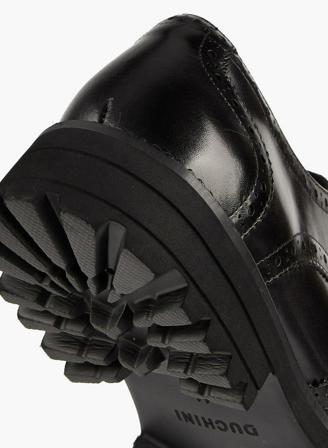 دوتشيني أحذية ديربي رجالية برباط ونقش - Image 4