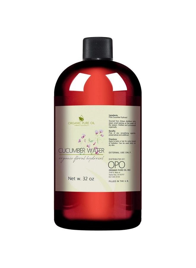 Cucumber Hydrosol 100% Pure Steam Distilled Hydrating Floral Water Bulk Refill 32 Oz 1 Quart For Skin Hair Face Greasy Oily Skin Hair Locs Face Cleansing Toning Spray Packaging May Vary Opo - pzsku/Z5CA33E9A374EC6E0F42AZ/45/_/1683530379/60294d39-d09f-4ddd-a798-7b5d65ad10fc