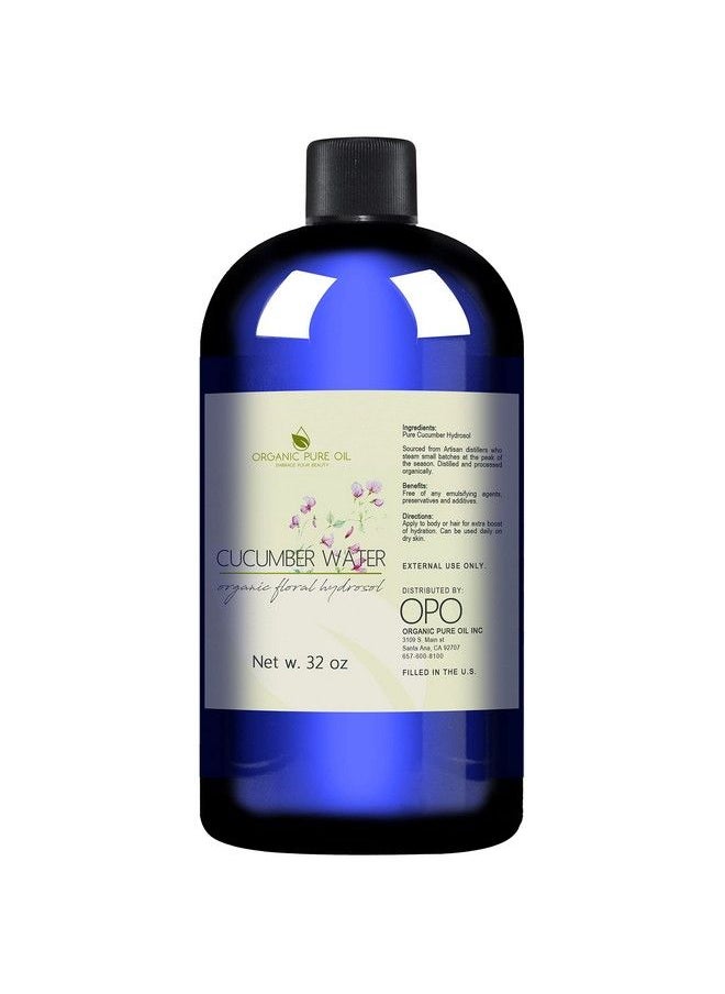 Cucumber Hydrosol 100% Pure Steam Distilled Hydrating Floral Water Bulk Refill 32 Oz 1 Quart For Skin Hair Face Greasy Oily Skin Hair Locs Face Cleansing Toning Spray Packaging May Vary Opo - pzsku/Z5CA33E9A374EC6E0F42AZ/45/_/1683530382/9b5be955-b8e2-4fd9-92b5-090655a501b7