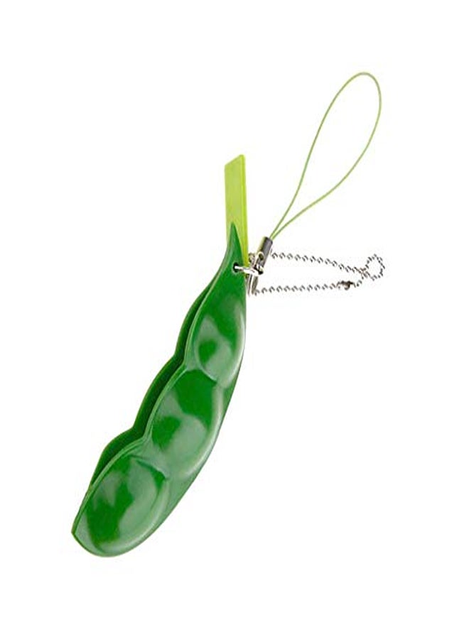 Squeeze Bean Keychain – Fidget Focus Pea Toy for Stress & Anxiety Relief  - Image 1