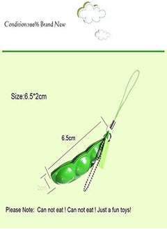 Generic Squeeze Bean Keychain – Fidget Focus Pea Toy for Stress & Anxiety Relief  - Image 2