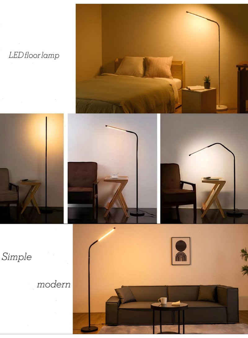 Floor Lamp with Remote Control, 10W Standing Light Adjustable Gooseneck Dimmer Beauty Lamp Floor for Lashes Facial Spa Salon Makeup - Image 5