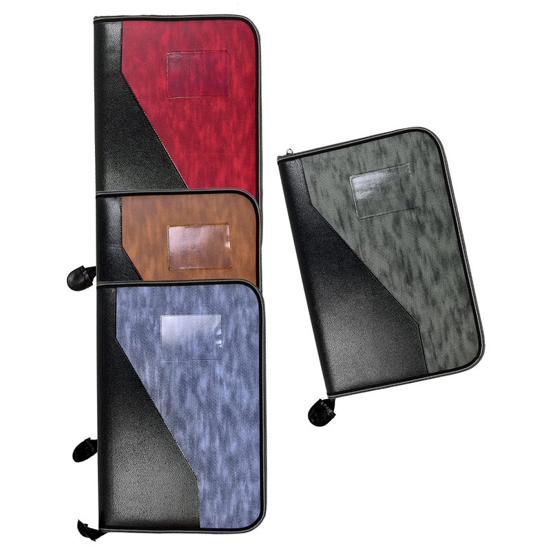 FUTURE X PU Leather LV Design 20-Leaf File Folder, Interview Portfolio Professional Files, Zipped File Folders, Document Holder, Certificate File Holder, File Bag (Multicolor Pack of 1) - Image 4