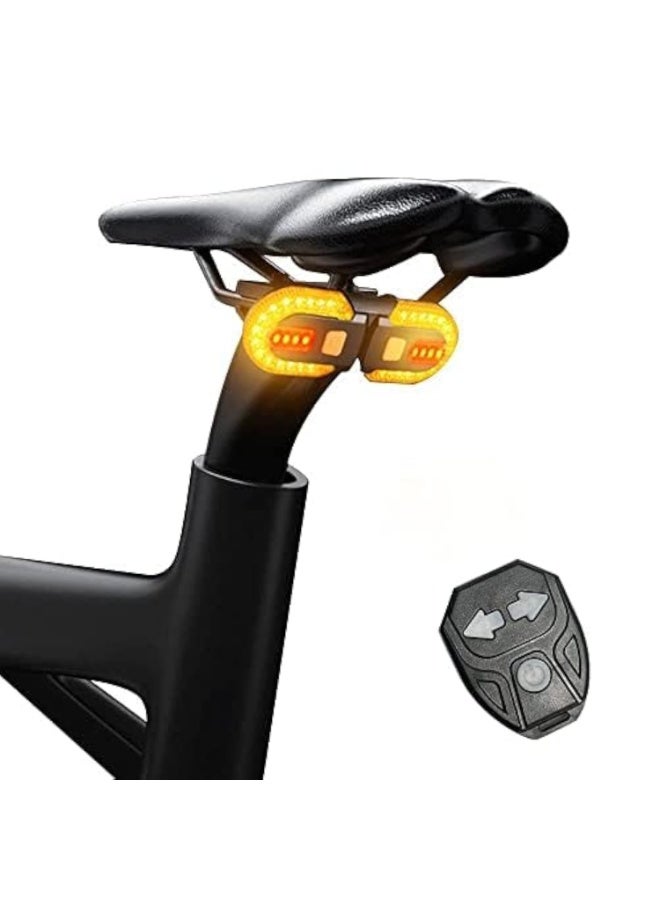 general Bike Turn Signals,Bright Bicycle Turn Signals Front Back IPX5 Waterproof Wireless Remote Control Rear Bike Light USB Rechargeable LED Bike Flashlight for Mountain Bike,Bicycle,Scooter - Image 1