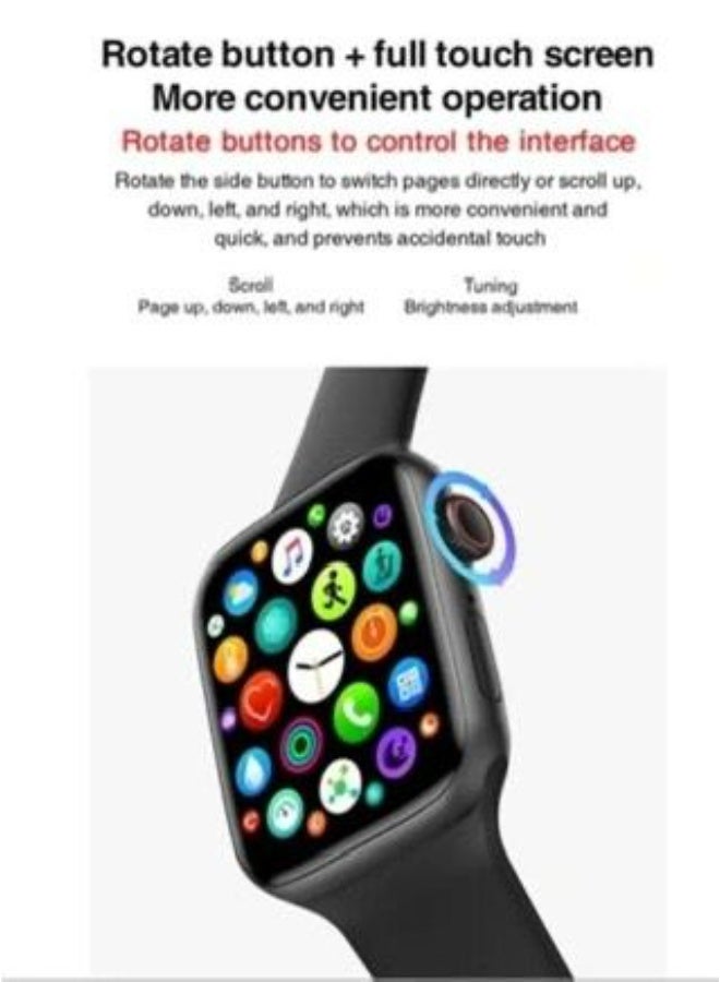 SmartBarry SM-402 4G Smartwatch with AMOLED Screen, SIM Support, Front Camera & Dual Silicone Straps – Black - Image 4