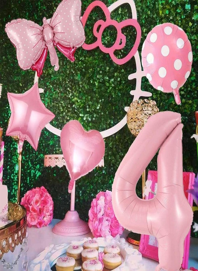 duile 40 inch Number 4 Balloon with Bow Pink Happy Birthday Pink Mouse Jumbo Number Balloon for Girls Daughter Birthday Decorations Party Supplies (4) - Image 5